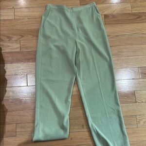 Alfred Dunner Green Straight Leg Pants